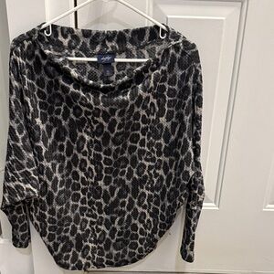 Leopard Daytrip Print Long Sleeve Top